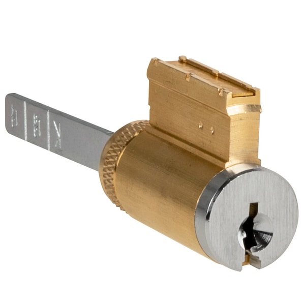 D/E Series KIL Cylinder, 6-pin AR Keyway, Uncomb, US26D, PK4